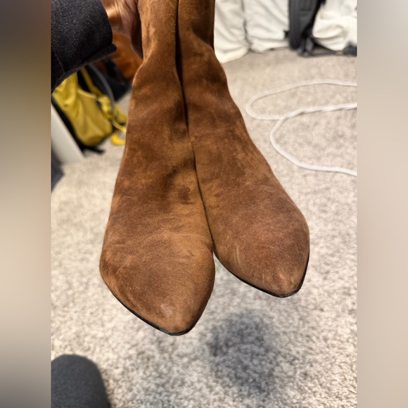 Madewell Justine ankle boot - suede dark coffee size 9 - Picture 8 of 10